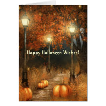 Carte de scène de Halloween