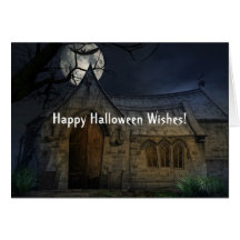 Carte de scène de Halloween