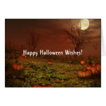 Carte de scène de Halloween