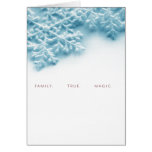 carte de vacances de neige de Noël