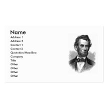 Carte de visite d'Abraham Lincoln