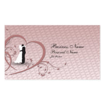Carte de visite d'affaires de mariage