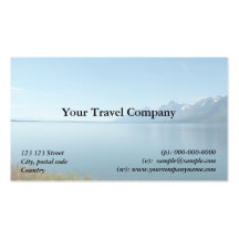 Carte de visite d'agence de voyages