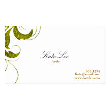 Carte de visite de Flourish d'or