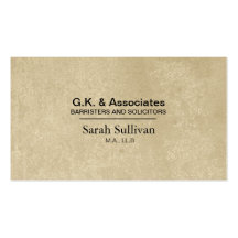 Carte de visite de loi - mandataire simple d'avoca