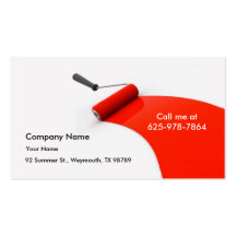 Carte de visite de peinture