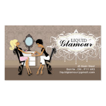 Carte de visite de salon de clou