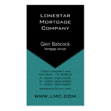 Carte de visite exécutif de bord, Teal