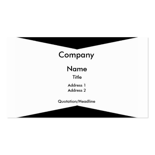 Carte de visite noir et blanc
