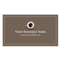 Carte de visite simple simple de café-restaurant