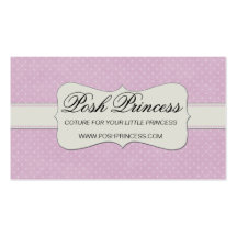 Carte de visite snob lunatique de princesse Boutiq