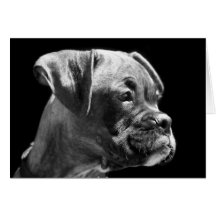 Carte de voeux de chiot de boxeur
