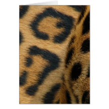 Carte de voeux de motif de Jaguar