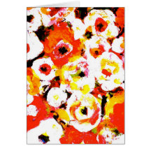 Carte de voeux florale