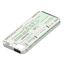Carte d'embarquement personnalisable - cas d'Iphon Coque iPhone 5