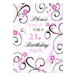 Carte d'invitation de fête d'anniversaire de remou