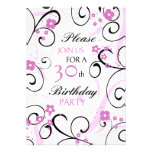 Carte d'invitation de fête d'anniversaire de remou