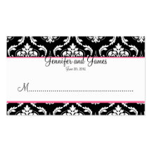 Carte élégante de place de réception de mariage da cartes de visite personnelles