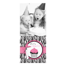 Carte grande d'invitation chic de boutique