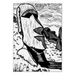 Carte maorie de statues