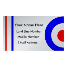 Carte personnelle de contact de rétro scooter de m cartes de visite professionnelles