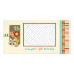 Carte photo de floraison d'anniversaire photocartes