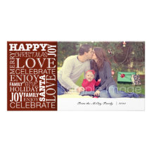 Carte photo de Noël de famille Photocarte