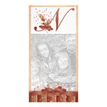 Carte photo du monogramme N de thanksgiving Carte Avec Photo