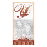 Carte photo du monogramme y de thanksgiving cartes de vœux avec photo