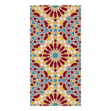 Carte photo géométrique islamique de motifs carte avec photo