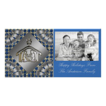 Carte photo religieux chrétien de Noël Photocarte