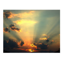 Carte postale de coucher du soleil