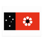 Carte postale de drapeau de territoire du nord