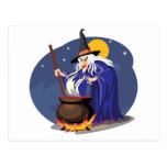 Carte postale de Halloween de Brew de sorcières