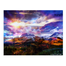 Carte postale de landscrape d'imaginaire