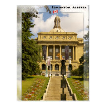 Carte postale de législature d'Edmonton Alberta