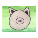 Carte postale de porc