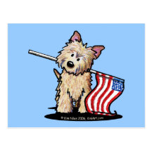 Carte postale de Terrier de cairn des Etats-Unis