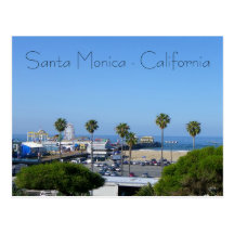 Carte postale de vue de Santa Monica !