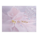 Carte postale d'invitation de noces de diamant