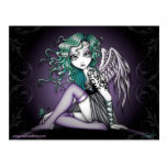 Carte postale mignonne d'ange de tatouage de Malor