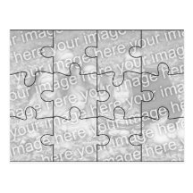 Carte postale personnalisable de puzzle de "moquer