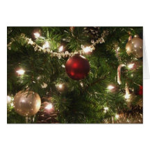Carte pour notes d'arbre de Noël