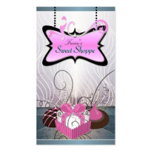 Carte rose et pourpre élégante de CookieBusiness d Modèles De Cartes De Visite