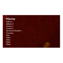 Carte rouge-foncé de profil (de tissu) carte de visite