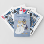 Cartes de mariage d'ours de nounours jeux de 52 cartes