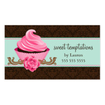 Cartes de visite de boulangerie de petit gâteau de cartes de visite personnelles
