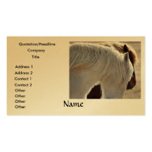 Cartes de visite de cheval de trait carte de visite