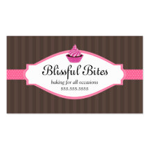 Cartes de visite élégants de boulangerie de petit  modèles de cartes de visite