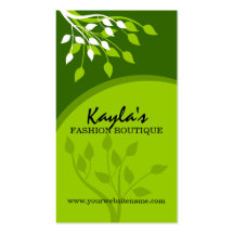 Cartes de visite élégants de nature cartes de visite professionnelles